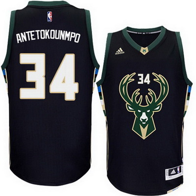 maglia nba milwaukee bucks bambino giannis antetokounmpo 34 nero